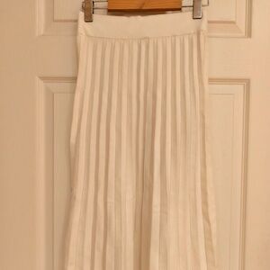 Sézane La Maille Ribbed Knit Midi Skirt